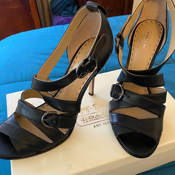 Gently used Coach shoes Fawn Vachetta strap style - Picture 4 of 7